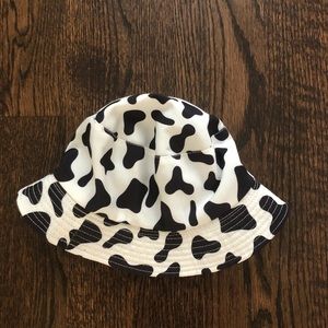 SHEIN cow print bucket hat